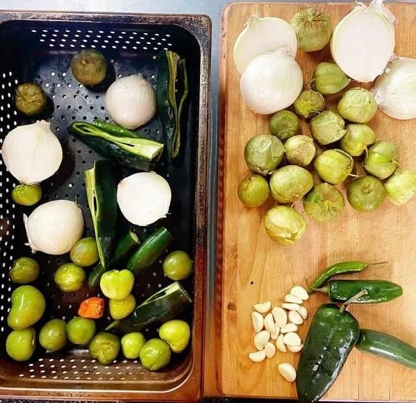 Tex Mex Homemade Salsa Verde Prep
