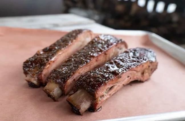Texas Craft BBQ Smoked Spare Ribs, Slow Cooked
