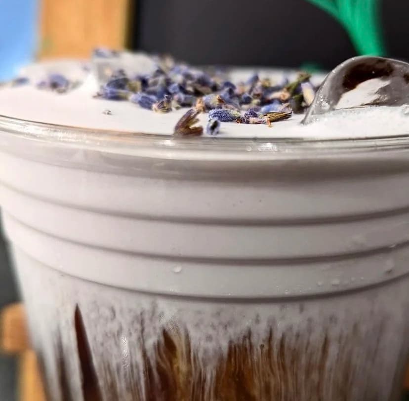 Sweet Cream Cold Brew with Specialty Lavender Sweet Cream
