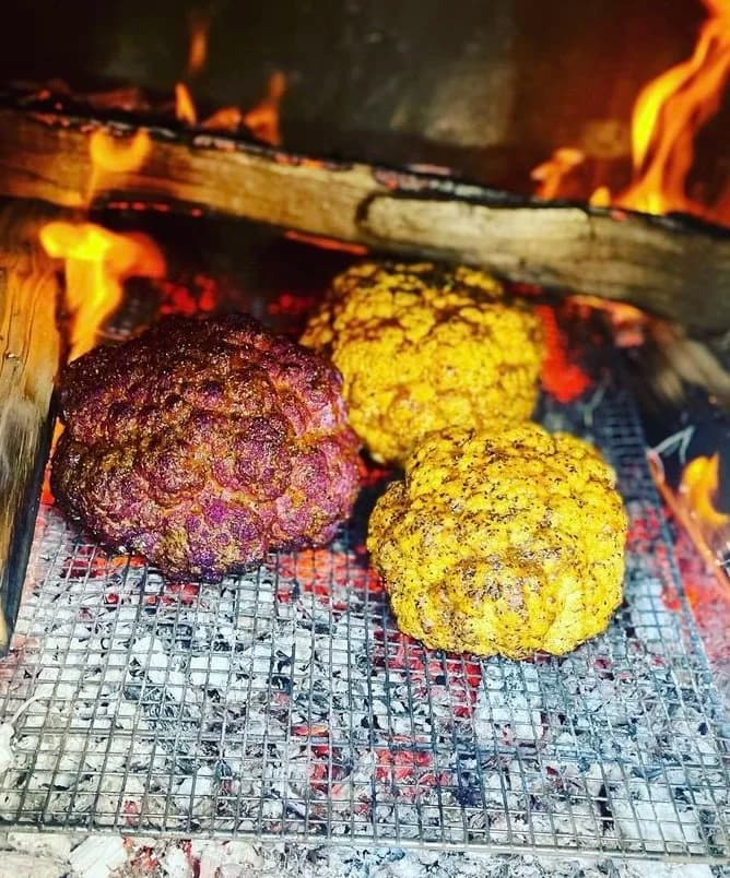 Vegan BBQ Fire Roasted Cauliflower Heads